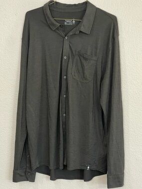 Smartwool Merino Sport 150 Men's Long-Sleeve Button-Down Shirt Size XXL